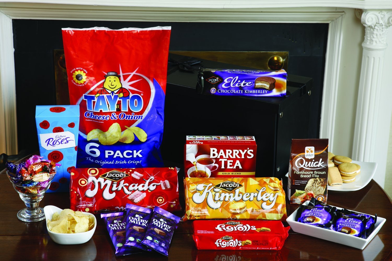 Caja de golosinas tradicional de Irlanda