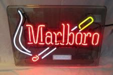 Marlboro Cigarettes Philip Morris Vintage Neon Advertising Man Cave Sign