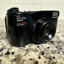 Olympus Infinity Accura Zoom 80 35mm Point  Shoot Film Camera 38-80mm New Batt