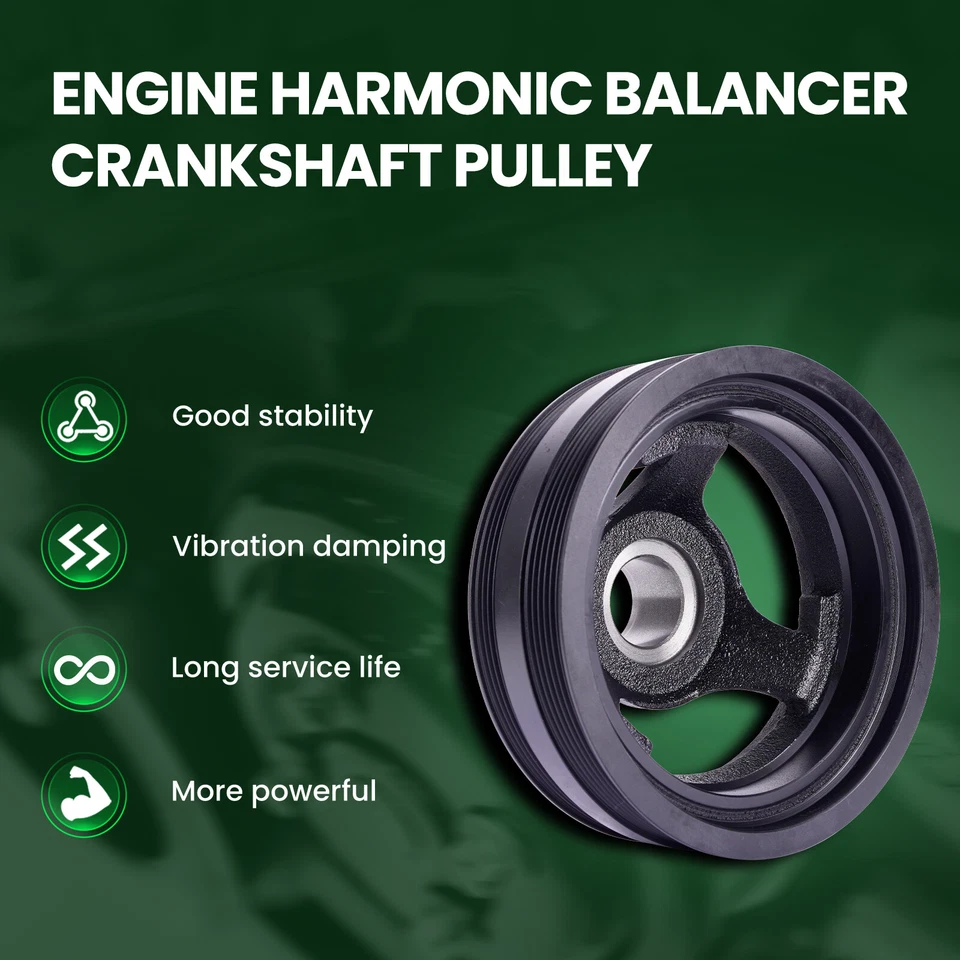 Cinturón serpentino equilibrador armónico apto para Cadillac Escalade Chevy GMC Sierra Yukon Foto 4 de 4