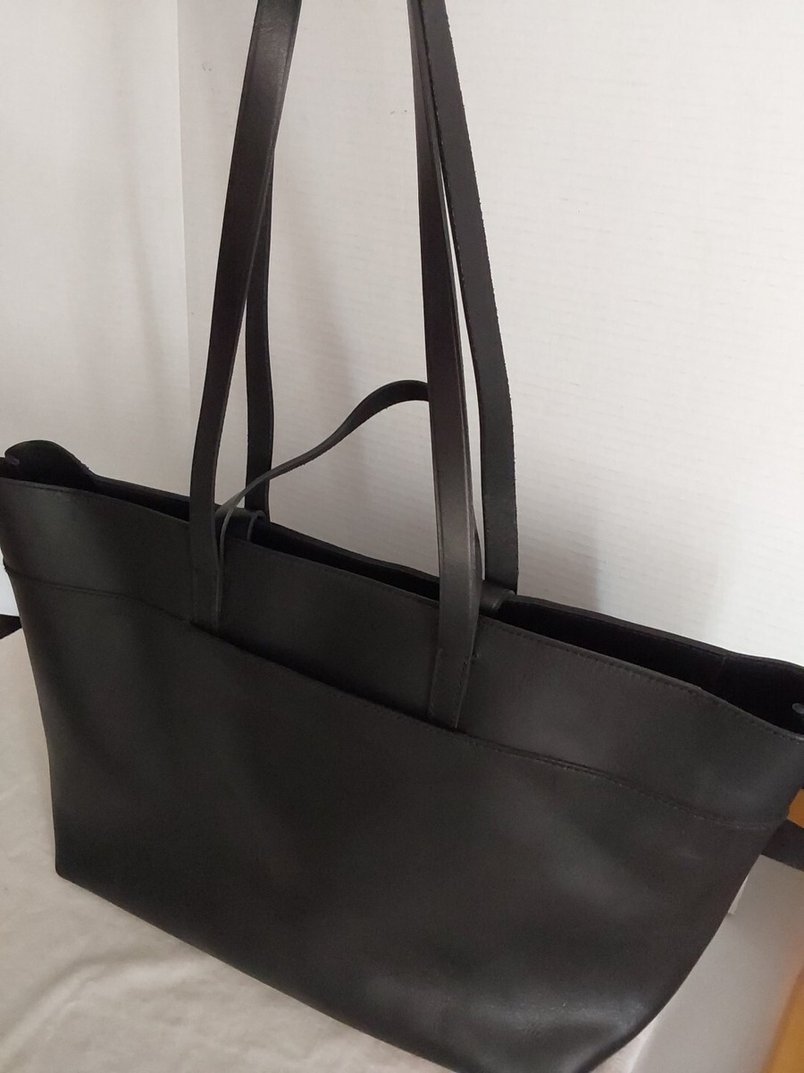 大人気【メイドウェル】 レザーのジップエッセンシャルトート Madewell The Zip-Top ESSENTIAL TOTE IN LEATHER SIZE LARGE