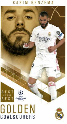 Topps Best of the Best Champions League 20/21 Nr. 99 Benzema Golden Goalscorers 