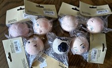 7 Doll Heads PAINTED Resin ViNTAGE 1 COW too