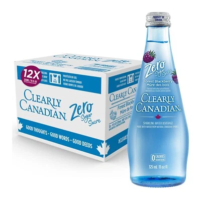 Clearly Canadian Zero Sugar Forest Blackberry Sparkling Water Beverage, Zero ... - Image 1 of 4