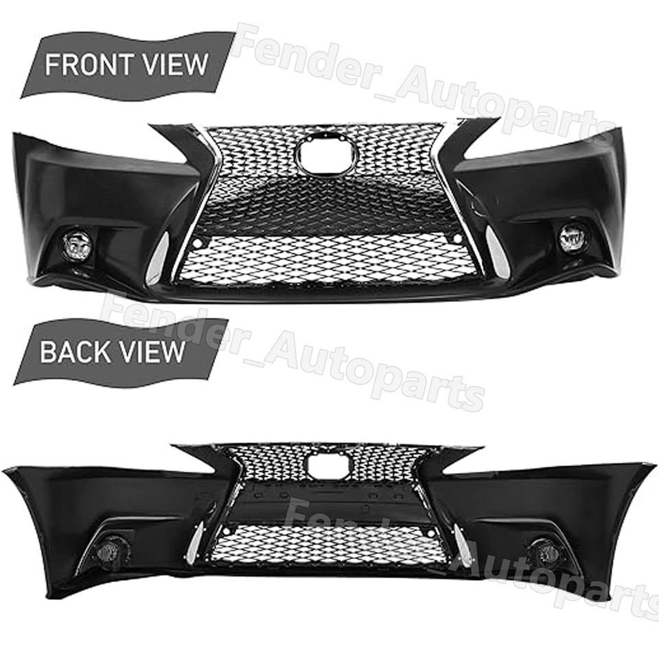 For 2006-2012 Lexus IS250 IS350 Conversion to 14+ F-Sport Front Bumper Black Foto 4 de 4