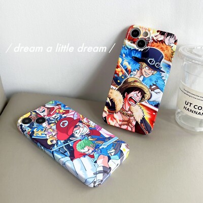 One Piece Anime Für iPhone 11 12 13 14 Pro Max Case Hülle Schutzhülle Cover TPU