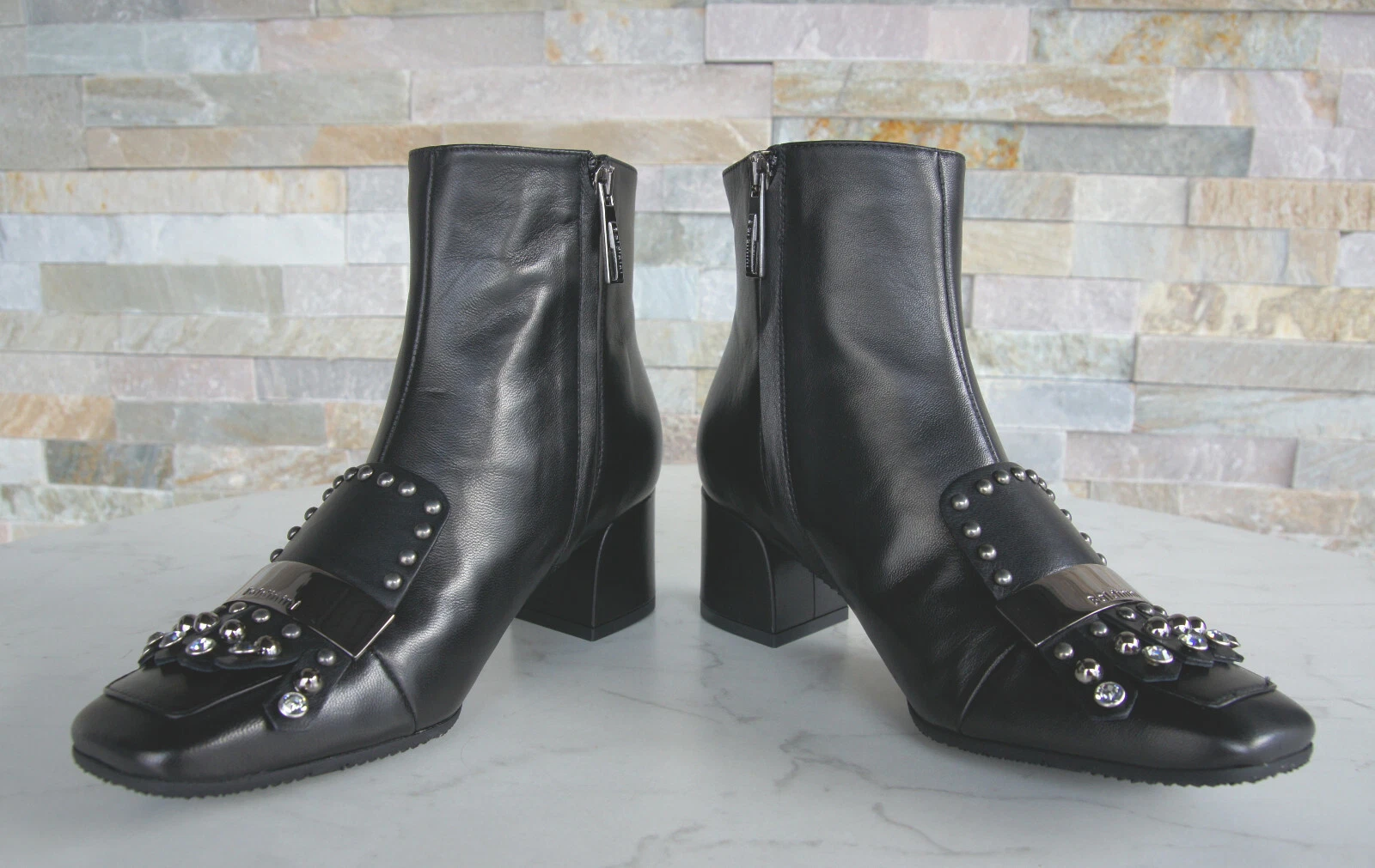Baldinini EU 37.5 ankle boots booties boots shoes black New former RRP €575 - product detail image 4