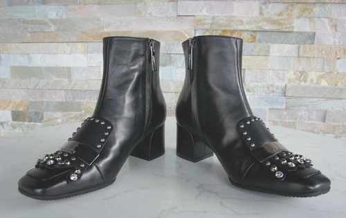 Baldinini EU 37.5 ankle boots booties boots shoes black New former RRP €575 image 4