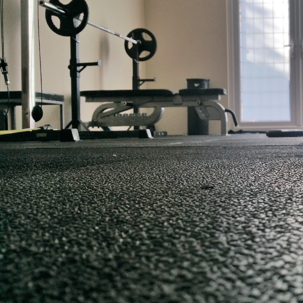 Gym Floor Mats Heavy Duty Solid Rubber Mat Pack Great Grip 12mm  Thick