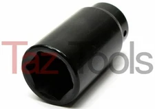 38 MM Deep Air Impact Socket 1/2" Drive 6 points axle nut Sockets remover Metric