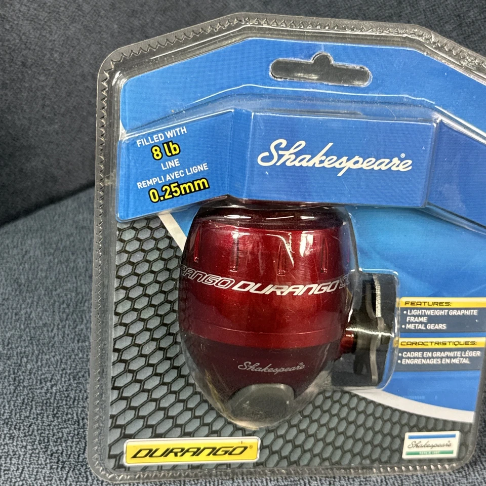 Shakespeare Durango Fishing Reel w/ 8 LB Line - Maroon - Image 2 of 4