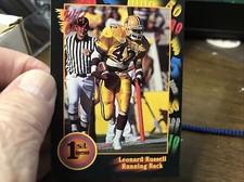 1991 Wild Card Draft Leonard Russell #32 Rookie RC