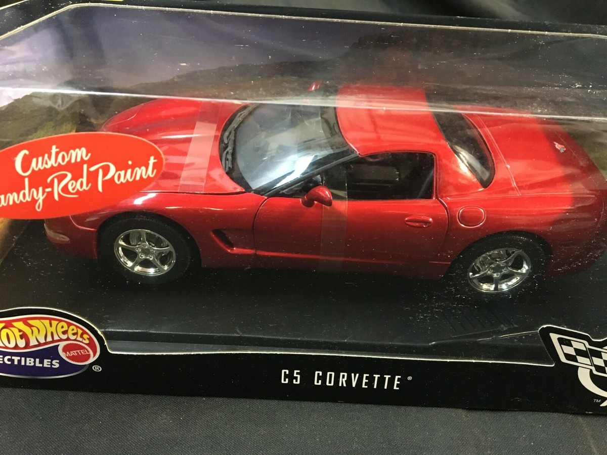 C5 CORVETTE CUSTOM CANDY-RED PAINT 1/18 SCALE DIE CAST CAR