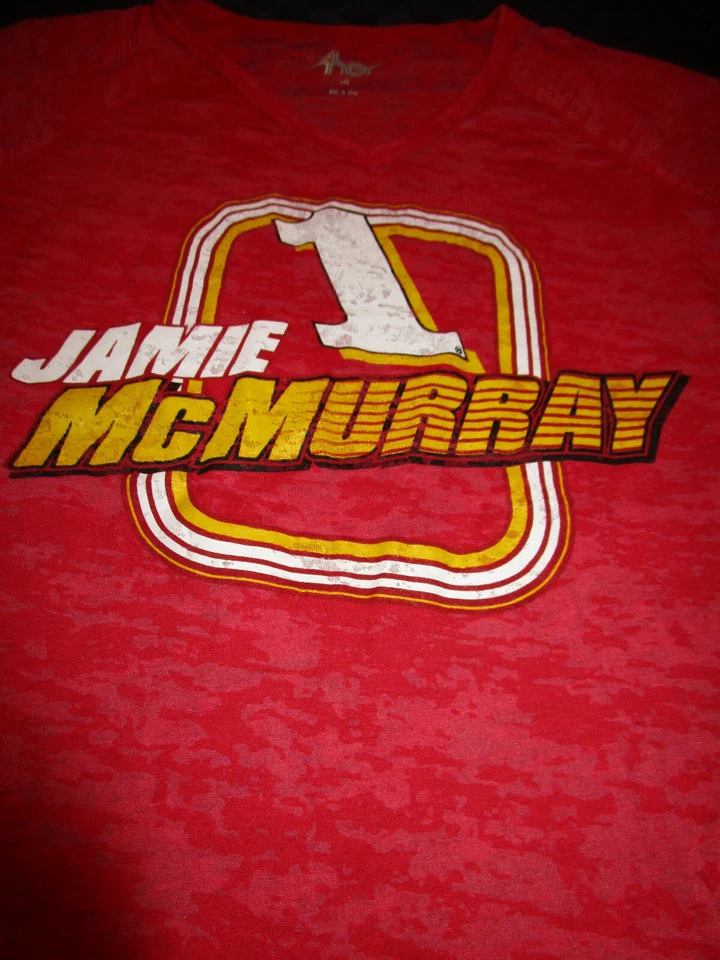 NUEVA CAMISETA NASCAR Jamie McMurray #1 para mujer talla mediana cuello en V MEDIANA Foto 2 de 2