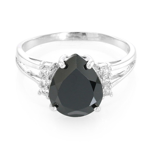 Cavill Damen Ring Sterlingsilber 3,09Ct Schwarzer Spinell Und Topase-image