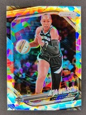 2025 Panini WNBA Prizm AJA WILSON Silver Ice Prizm #76 Las Vegas Aces (A)
