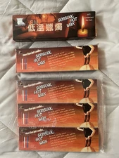 Lot of 4 1/2 Dichen Sensual Hot Wax Candles Low Temp No Hurt  13 total candles