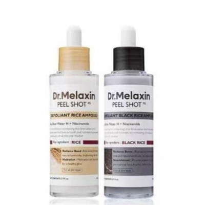 Dr. Melaxin Rice Peeling Ampoule   AHA/BHA/PHA Gentle Exfoliant for Face & Body