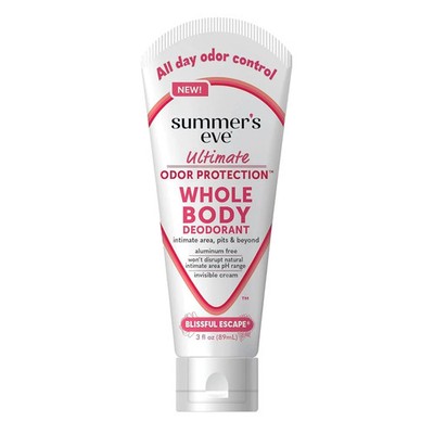 Summer's Eve Blissful Escape Whole Body Deodorant for Women, Aluminum-Free Ultim