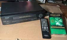 Sharp VCR VC-A410U Video Cassette Recorder VHS Tape Player Recorder & Remote