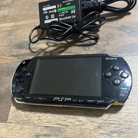 Sony PSP 1001 Console w/Charger, Memory Stick, Game, Movies - Tested Works