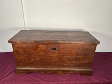 Cassapanca Antica In Legno  Originale Primi 900 Arredamento Rustico Vintage.