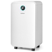 COSTWAY 12L/Day Dehumidifier with Digital Control Panel, Continuous Drainage