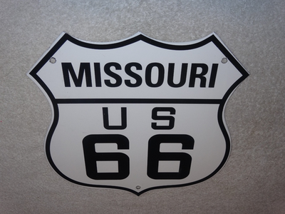 #ad #ad VINTAGE MISSOURI ROUTE 66 UNITED STATES U.S. PORCELAIN METAL GASOLINE OIL SIGN $119.99