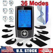 36 Modes Tens Unit Muscle Therapy Pain Relief Stimulator Machine Pulse Massager