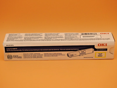 Genuine Okidata OKI Ink Toner Cartridge Yellow Laser Printer
