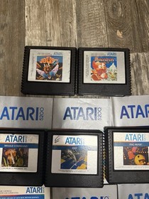 Vtg Lot Of 20 Atari 5200 Games W/ Manuals for 6....PACMAN,CENTIPEDE, STARRAIDERS