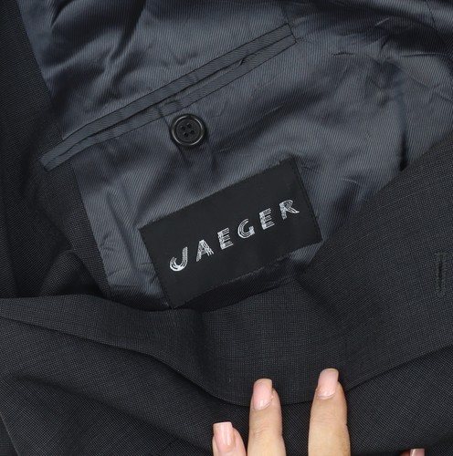 Jaeger Men's Black Blazer, 52R Chest, Formal Wear - Picture 3 of 12