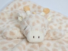 Kelly Toy Baby Beige Giraffe Rattle Security Blanket Lovey Plush Animal