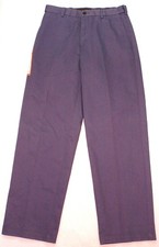 Haggar Men  s Work to Weekend Classic Fit Blue Khaki Pants 30X30 Expandable Waist