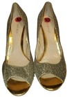 Women's NINE WEST Sorbet Glitter Mesh Peep-Toe Pumps. Size 10M — photo 2