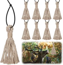 8 Pcs Hemp Scrape Rope Deer Hunting Scent Tassels Rope Create Effective Mock Scr