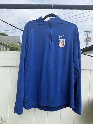 US SOCCER Zip Up Jacket - Blue - Male Size Large - Used - Great Condition