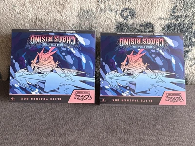 Pokémon TCG Mega Evolution Chaos Rising Elite Trainer Box Kit Lot of 2 - Image 1 of 4