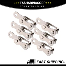 6 Pair Single Speed Chain Master Link Connectors for Bike Bicycle