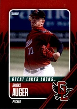 2025 Great Lakes Loons Choice 1 Brooks Auger Farmerville Louisiana Baseball Card
