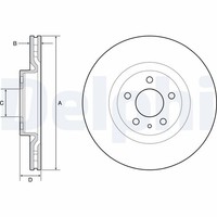 2X Delphi Bremsscheibe BG4654C FüR 500L Fiat 199LYC1B Natural Power Multijet 199