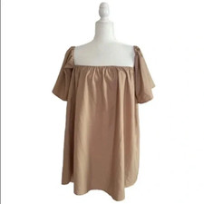 love J Off The Shoulder Dress in Tan Women Size M