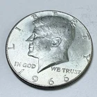 1966 Kennedy Half Dollar 40% Silver, Circulated Coin #7163