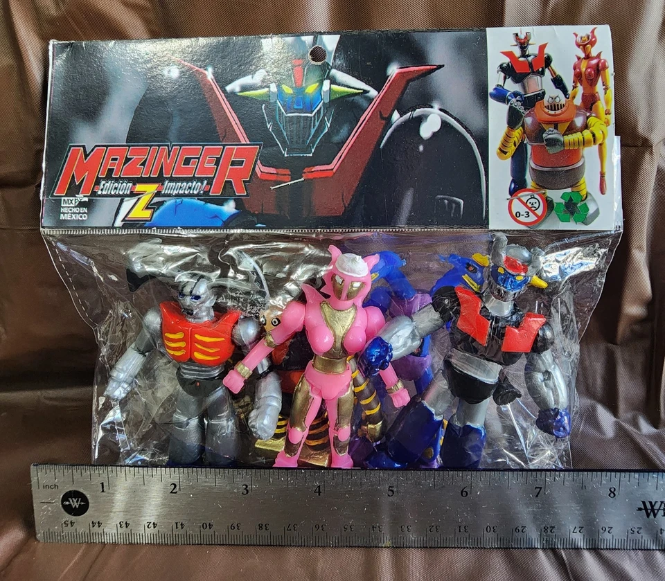 ☆Mazinger Z Juego De 5 Figuras 4" Sellado Bootleg México Edición Impacto Foto 2 de 4