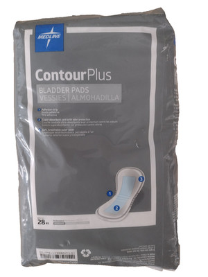 4 PACKS Medline Contour Plus Bladder Pads 112 TOTAL PADS - NEW