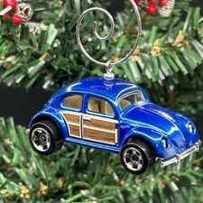 Volkswagen VW Beetle Classic Style Bug Custom Christmas Ornament 1/64 Adorno