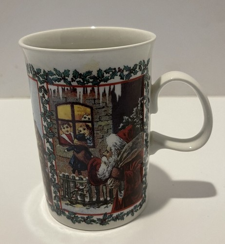 Tazza da caffè natalizia Babbo Natale di Dunoon in gres - Foto 2 di 3