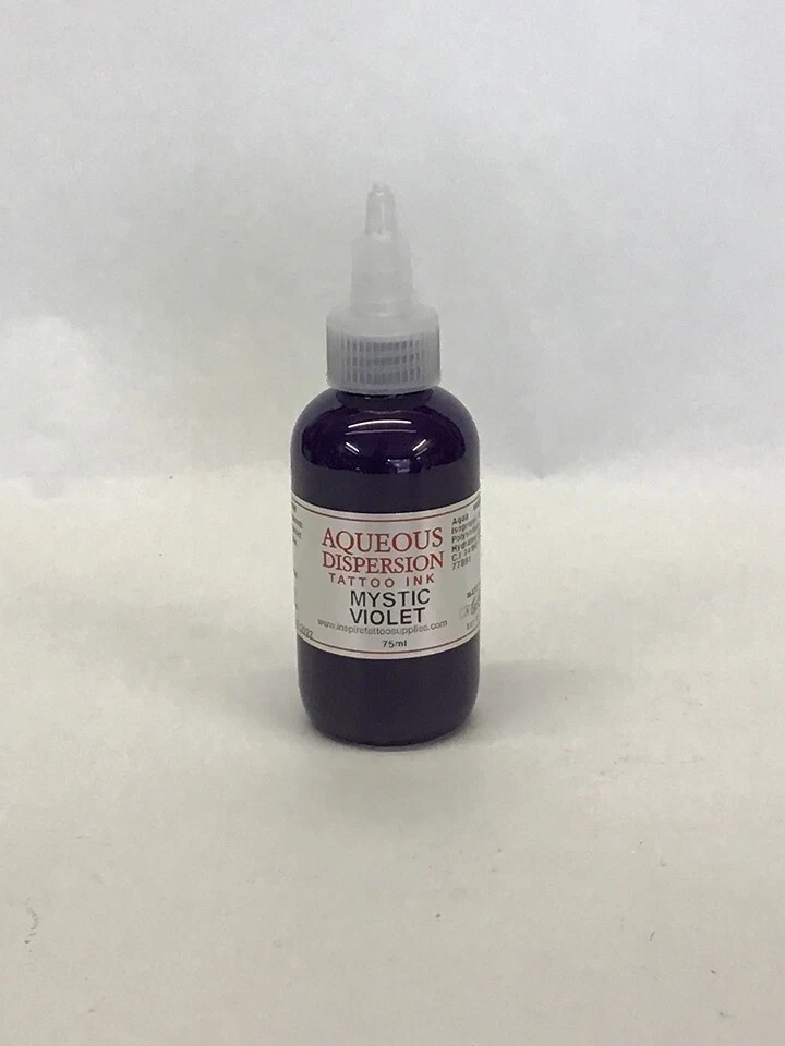 INSPIRE TATTOO SUPPLIES LTD Aqueous Dispersion Tattoo Ink - Mystic Violet 75ml Professional Quality Ink UK