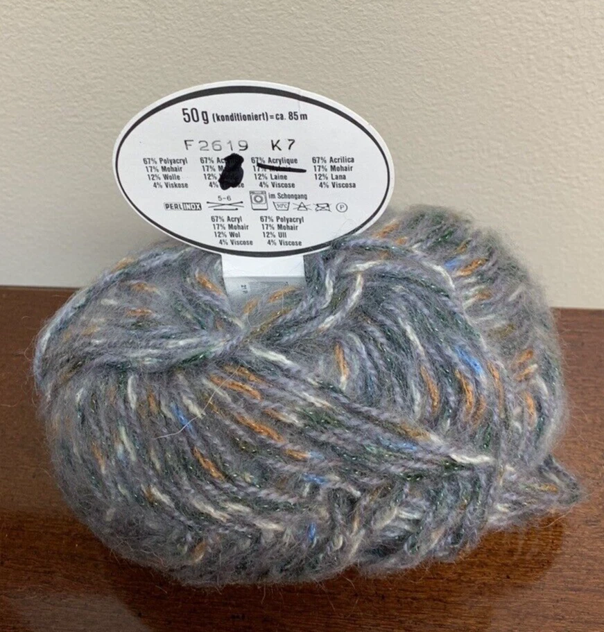 Hilo variado acrílico de lana mohair Schachenmayr Nomotta Multi-Show - F2619 K7 Foto 3 de 3