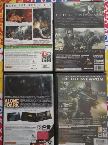 XBOX 360 LOTTO 4 GIOCHI TOMB RAIDER+RESIDENT EVIL 5+ALONE IN THE DARK+CRYSIS 2 - Imagen 2 de 3